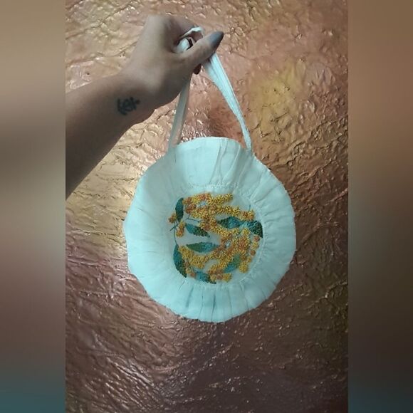 NWT Zara Embroidered Tulle Handbag - Picture 13 of 14